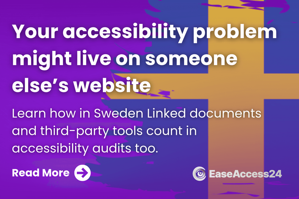 External content that affects a website's accessibility
