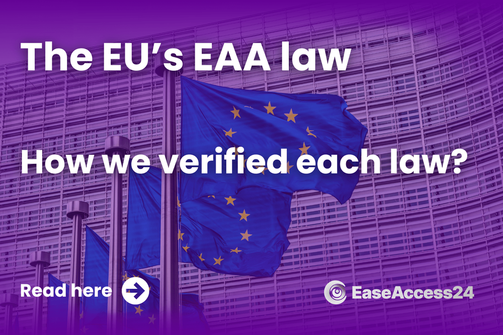 The EU's EAA law, How we verified each law?